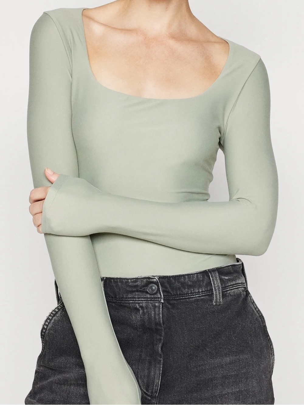 Abercrombie & Fitch Matte Seamless Bodysuit EUC